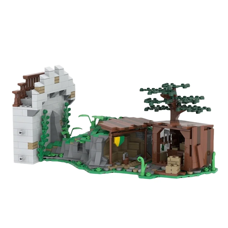 721pcs MOC Modular Streetscape Castle Stone Cutter Model Building Toy Christmas Gifts Blocks Architecture DIY Idea Brick