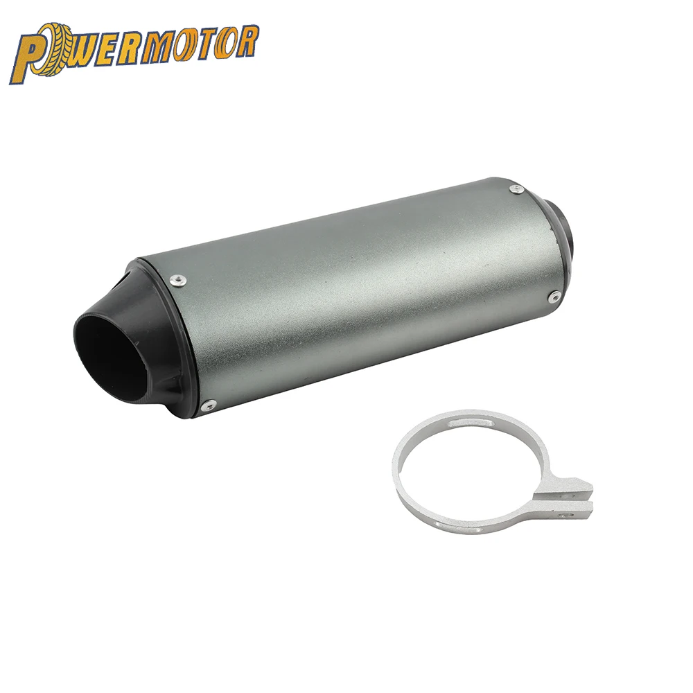 28MM 32MM 38MM Motorrad-Auspuff-Schalldämpfer Moto-Endrohr für 125 150 160cc Dirt Pit Bike ATV Schwarz Grau Kayo