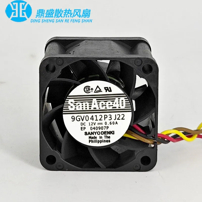 1pcs * 9GV0412P3J22 ORIGINAL NEW COOLING FAN 12V 0.60A 4028 40*40*28mm RADIATOR