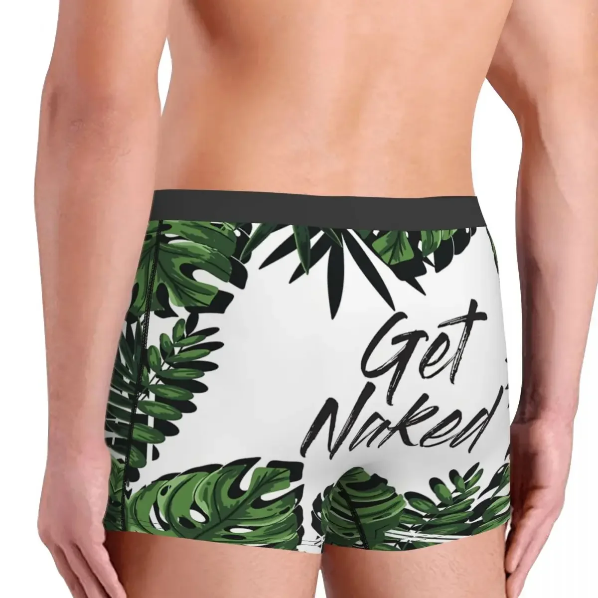 Get  Leaves Underpants Homme Panties Man Underwear Comfortable Shorts Boxer Briefs