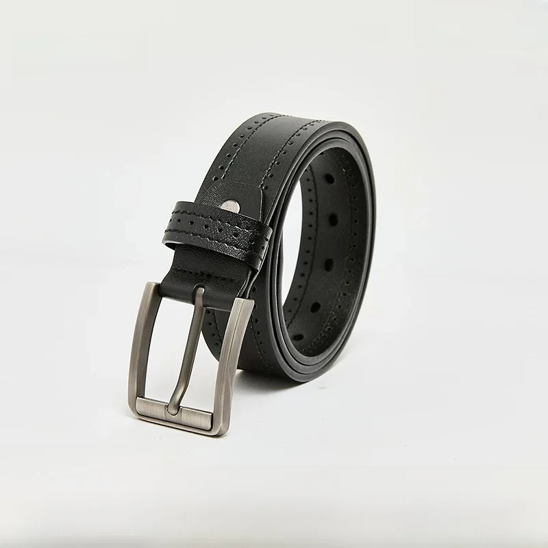 メンズベルト-2025-冬-カジュアルスタイル-ダブルステッチ-エッジフラワーホール-レザーベルト-アウトドアアクティビティ用-ユースサイズ-pu素材
