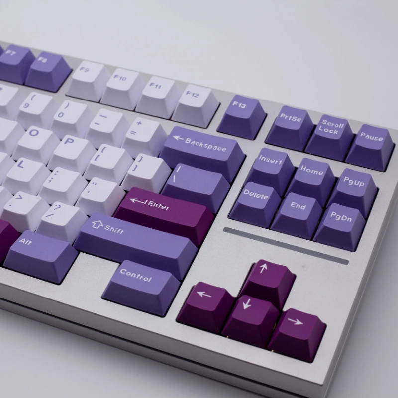 Imagem -03 - Cap Chave Gmk-coelho Conjunto para Teclado Mecânico Roxo Abs Perfil Cereja Acessórios para Meninas Presente 172 Chaves