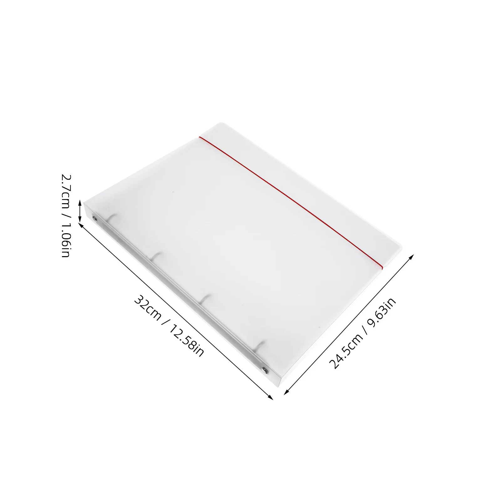 Binder A4 Transparan Bahan PP 4 Lubang O Ring Pengatur File Musik Tempat Dokumen Map File