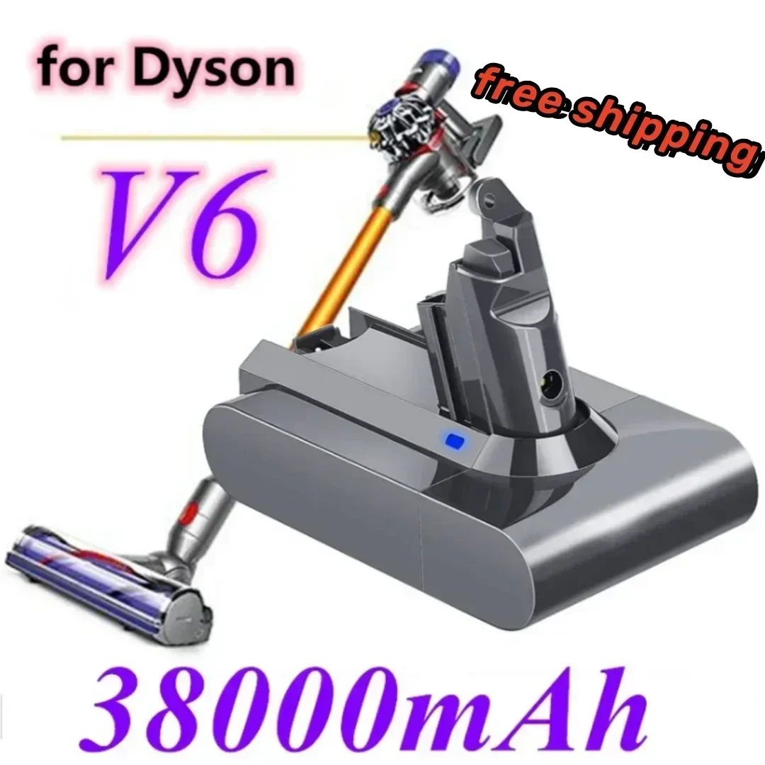 

New Dyson dc62 battery 38000mAh 21.6V Li-ion Battery for Dyson V6 DC58 DC59 DC61 DC62 DC74 SV07 SV03 SV09 Vacuum Cleaner Battery