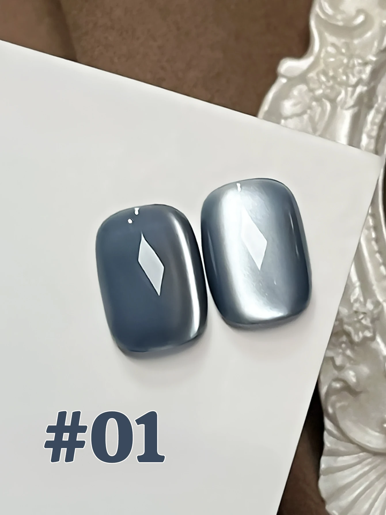 

1 шт. PSK осень/зима отбеливающий прозрачный и яркий ретро-дворцовый гель-лак для ногтей «кошачий глаз» Maillard стеклянная бусина кошачий глаз дизайн ногтей