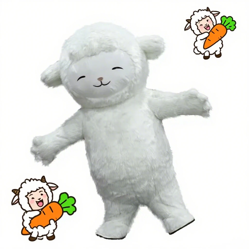 

Inflatable Sheep Plush Costumes Adult Characters Cosplay Mascots Halloween Carnivals Fancy Party Props Costumes