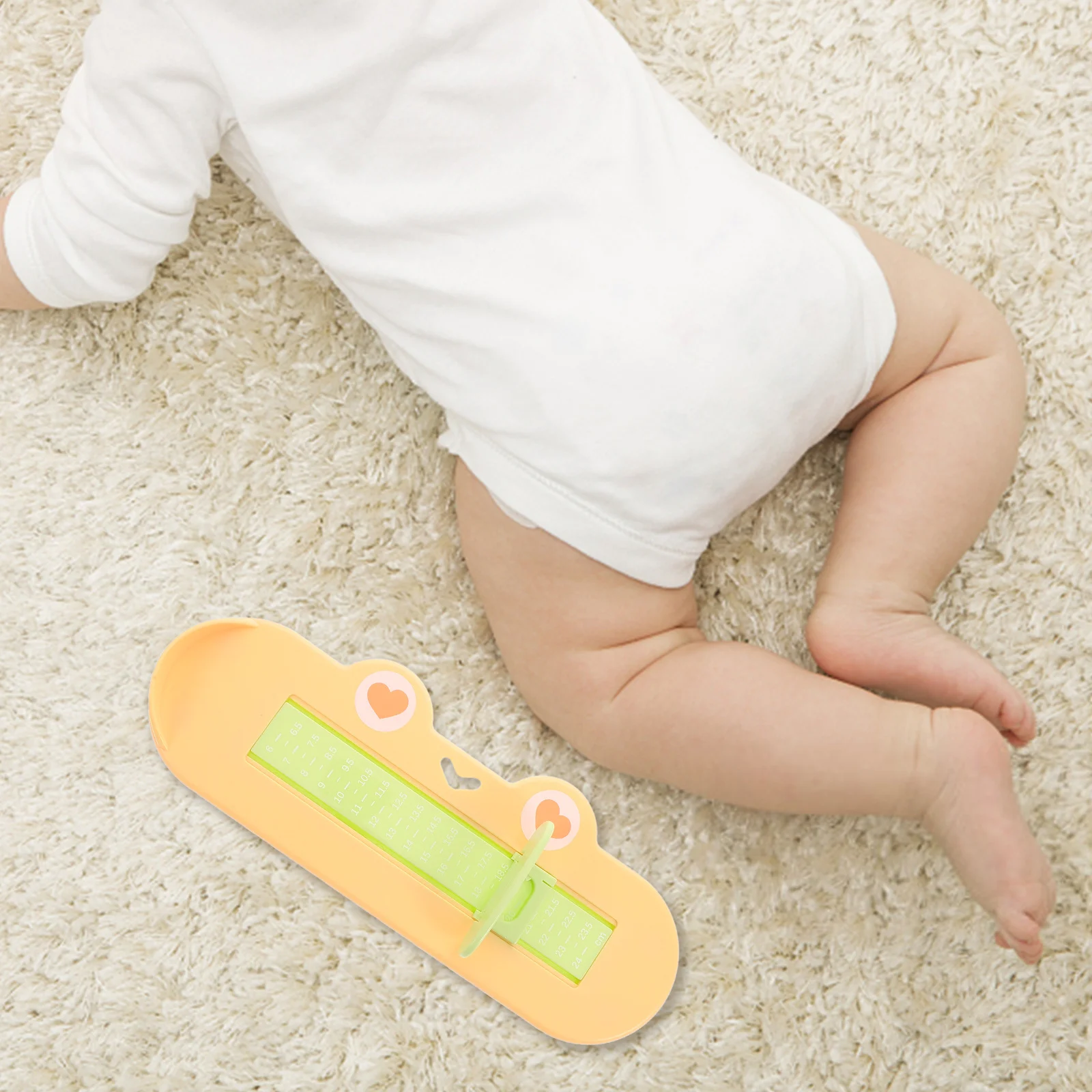 Foot Measuring Device for Home Use Precision Shoe Sizer Tool Measures Internal Shoe Length Universal Fit for Sandals