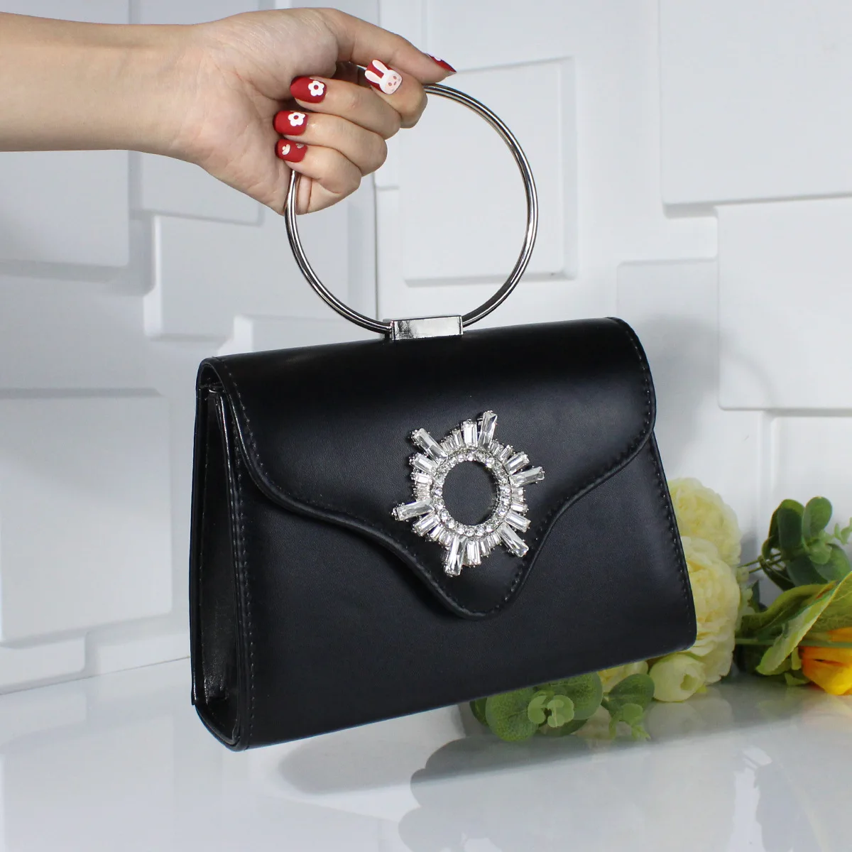 New High-End Rhinestone Dinner Bag Niche Exquisite Messenger Chain Bag Versatile Fashion Women's Bag view 5