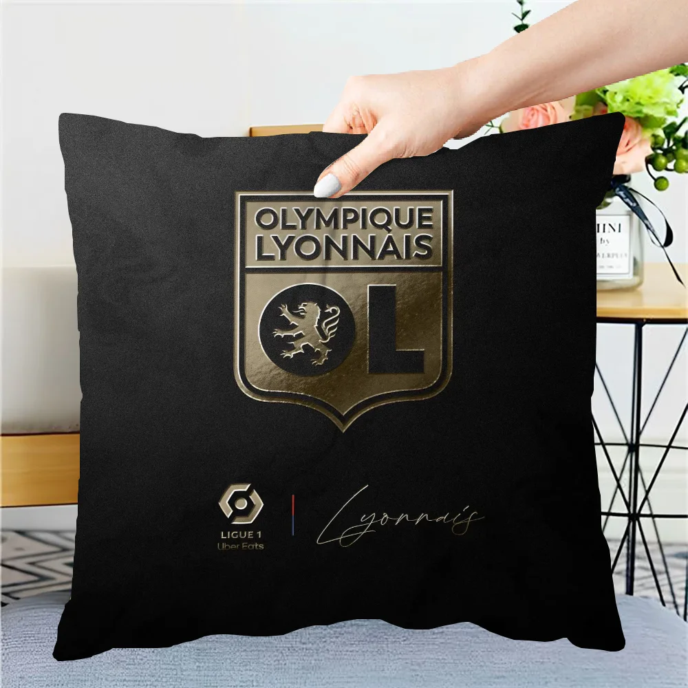 Cushion Cover Pillow Cover Pillowcase Cover for Pillow Fundas De Cojines O-olympique L-lyonnais Ornamental Pillows Pilow Covers