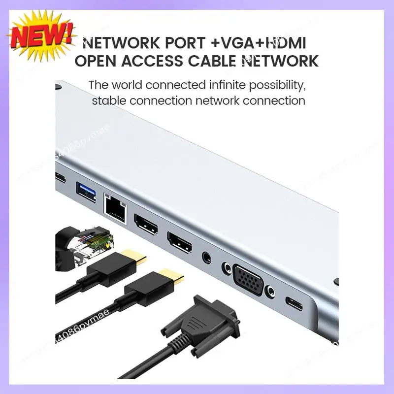 

T24C 12 In 1 USB Type-C Expansion Dock USB Hub Suitable For Laptop Expansion Docking Station