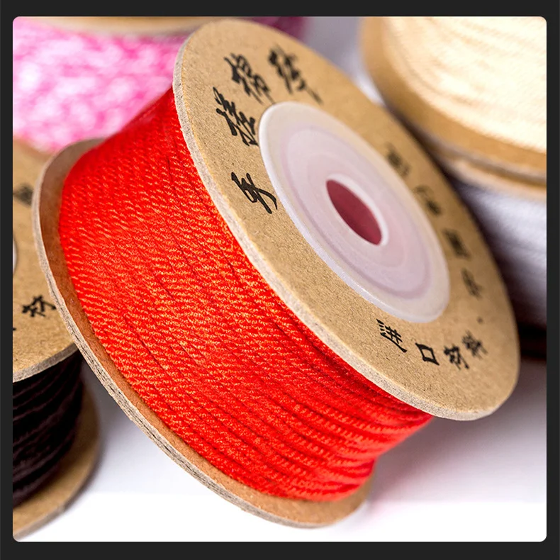 30M/20M Boutique Hand Rubbing Tibetan Cotton Thread 1mm/1.5mm Macrame Cord Bracelet Braided String DIY Tassels Beading Rope