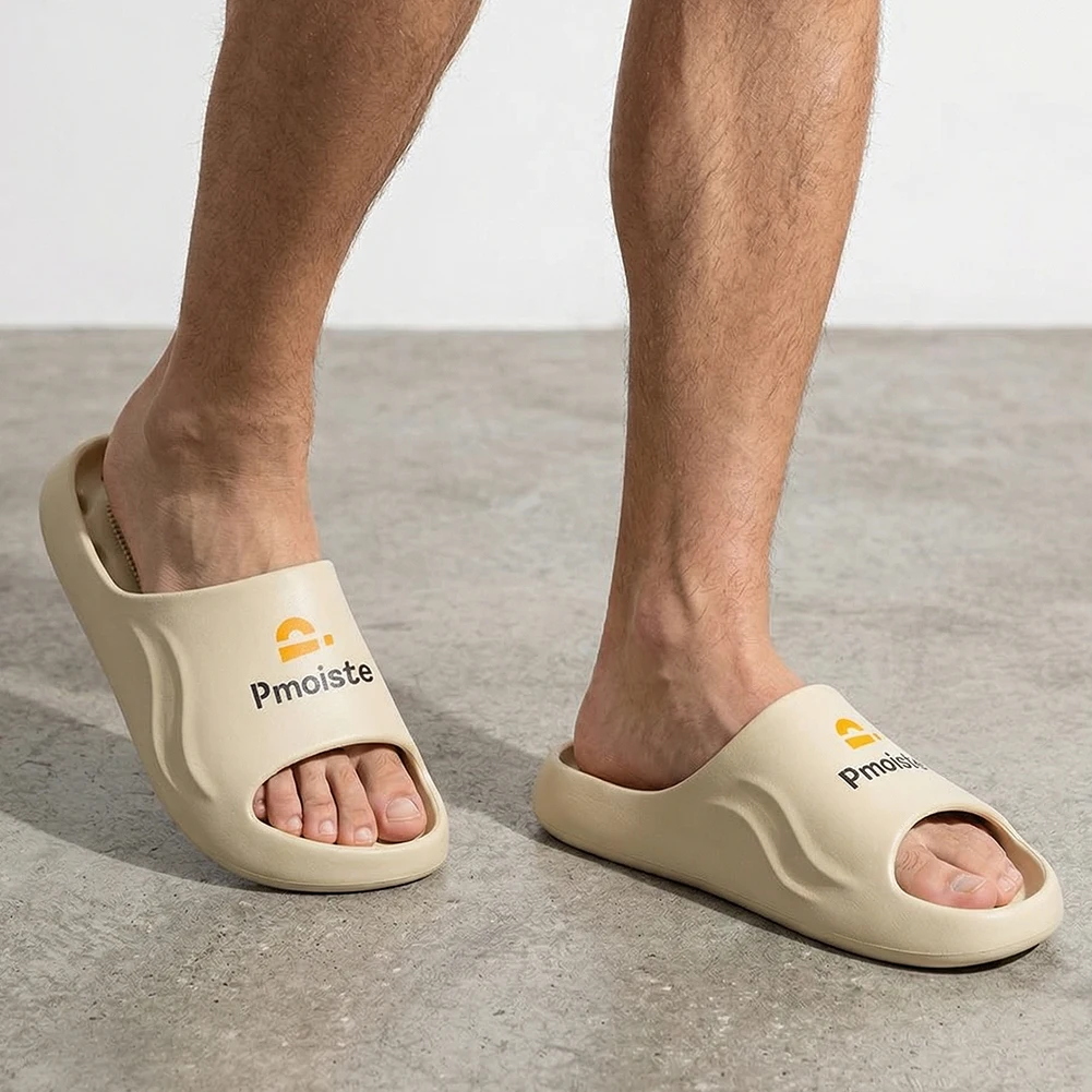 

Мужские полые тапочки из мягкого и нескользящего материала EVA, дышащие и удобные для летнего дома, с оригинальным дизайном.