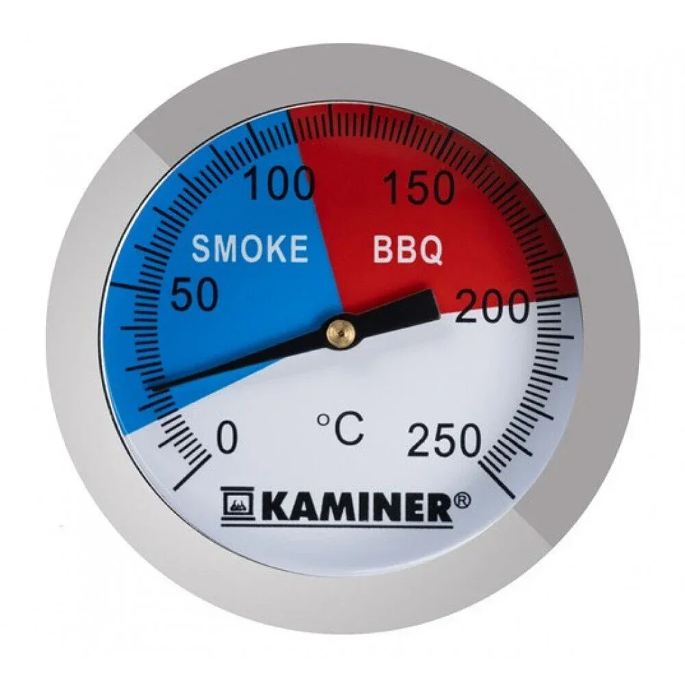 BBQ Grill Thermometer Stainless Steel Analogue Smoker Gas Grill Smoker Built-In Lid 0°C To 250°C BBQ Tools & Accessories