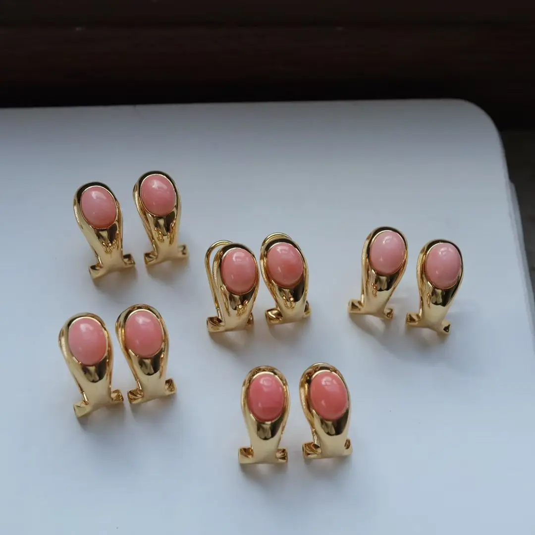 

Сертификат, серебро 925, натуральный драгоценный коралл, пряжка для ушей для женщин, редкий органический драгоценный камень, ежедневные серьги-кольца, ювелирные изделия