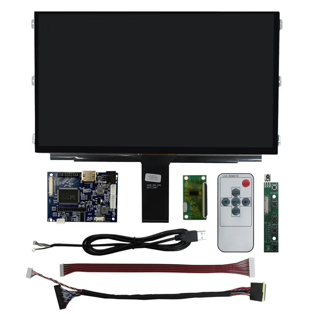 13.3 Inch DIY Monitor LCD Display Screen Driver Control Board HDMI-Compatible Digitizer Touchscreen Kit For Raspberry/Orange Pi