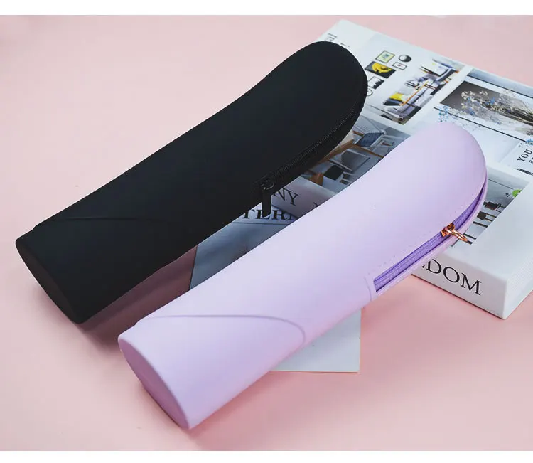 旅行に優しい化粧ブラシホルダーシリコーン防水コンパクトオーガナイザージッパーポーチアイシャドウファンデーションブラシ用