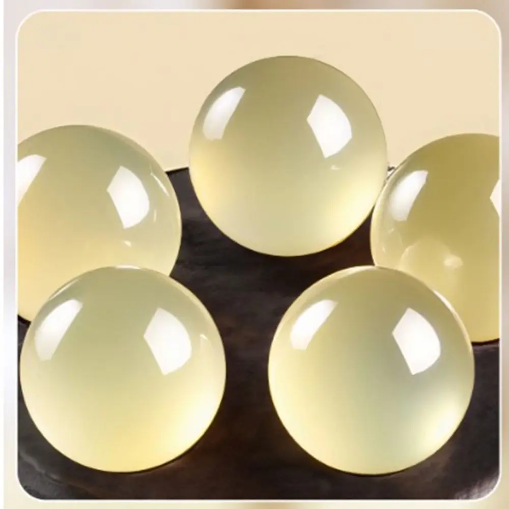Sandalwood Eye Massage Stick Lotus Seedpod Shape Smooth Surface Gua Sha Massager Five Sheep Horn Beads Reduce Puffiness