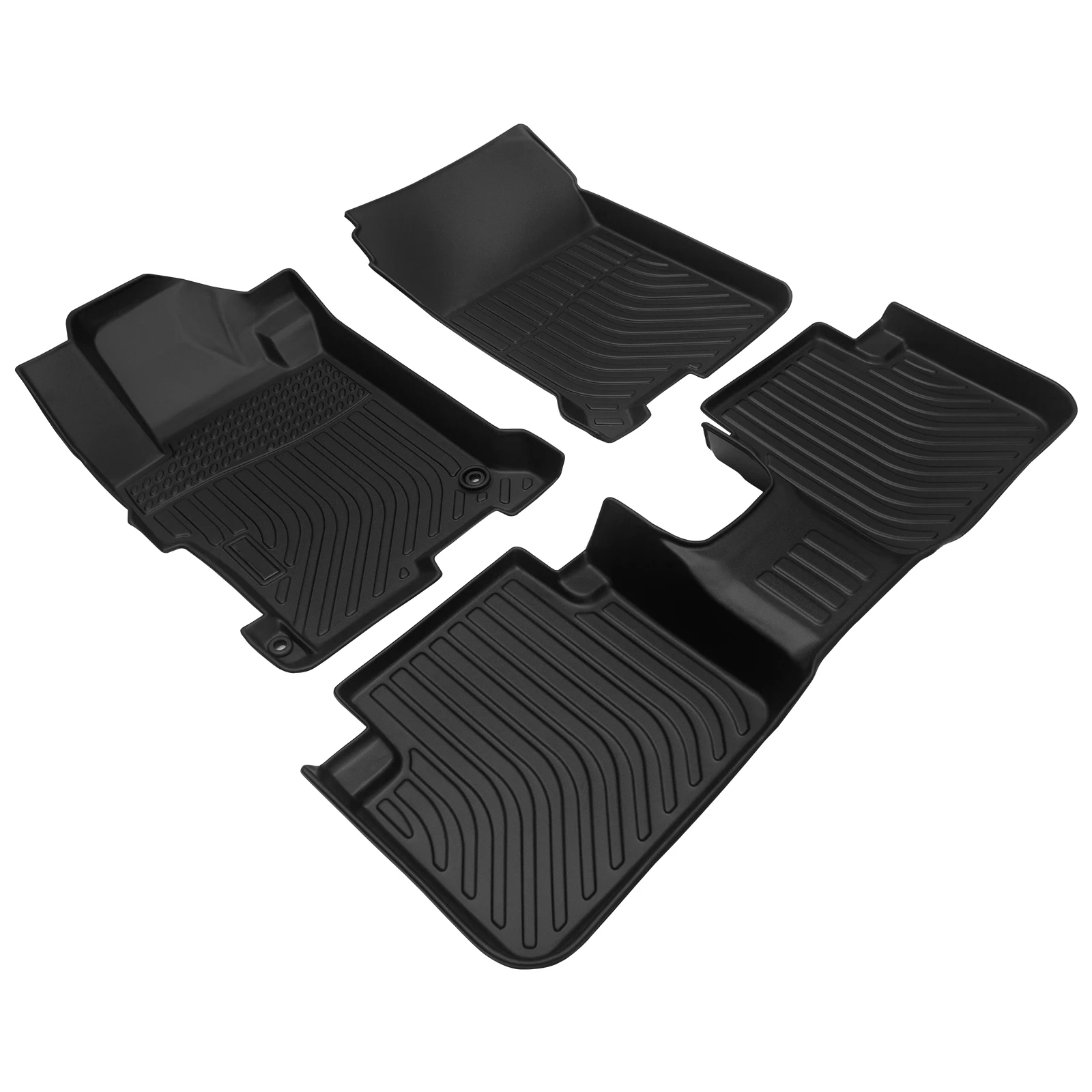 Car Floor Mats for 2013-2017 Honda Accord，All-Weather TPE Rubber Floor Mats