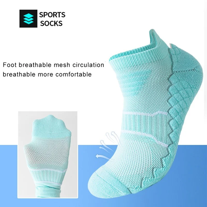 3Pairs/Lot Compression Thick Running Socks Athletic Men Women Best Breathable Socks Fit Walking Hiking Flight Travel