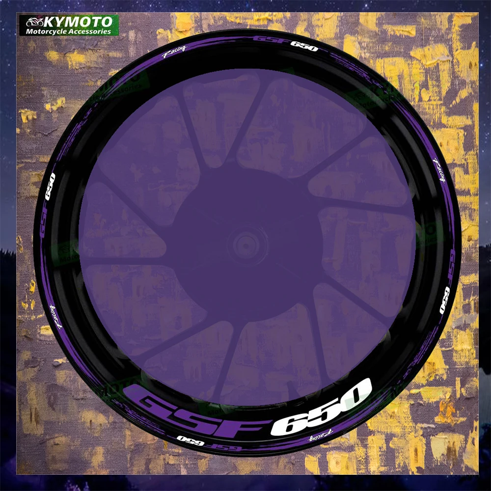 

Для GSF650 GSF 650 аксессуары для мотоциклов 17-дюймовые наклейки на передние и задние колеса модифицированные светоотражающие наклейки на обод колеса
