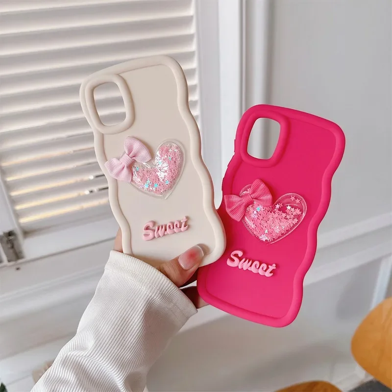 Quicksand Stars Heart Wave Soft Phone Case For Motorola Moto EDGE 40 Neo 5G E32 E22S E20 E30 E40 G10 G20 G30 G60 G60S G71S Cover