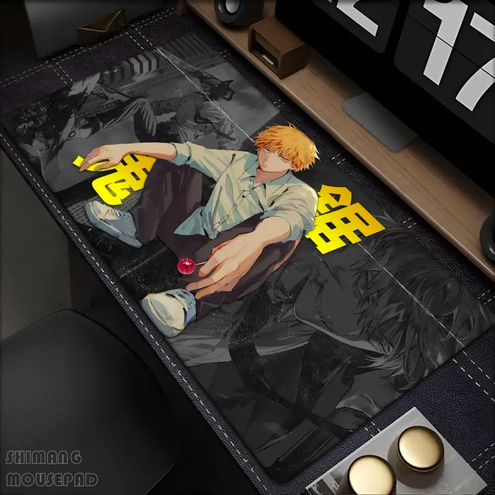 Denji Anime Chainsaw Man Mousepad Mouse Mat Desk Mat With Pad Gaming Accessories Prime Gaming XXL Keyboard Pad Padding Mat