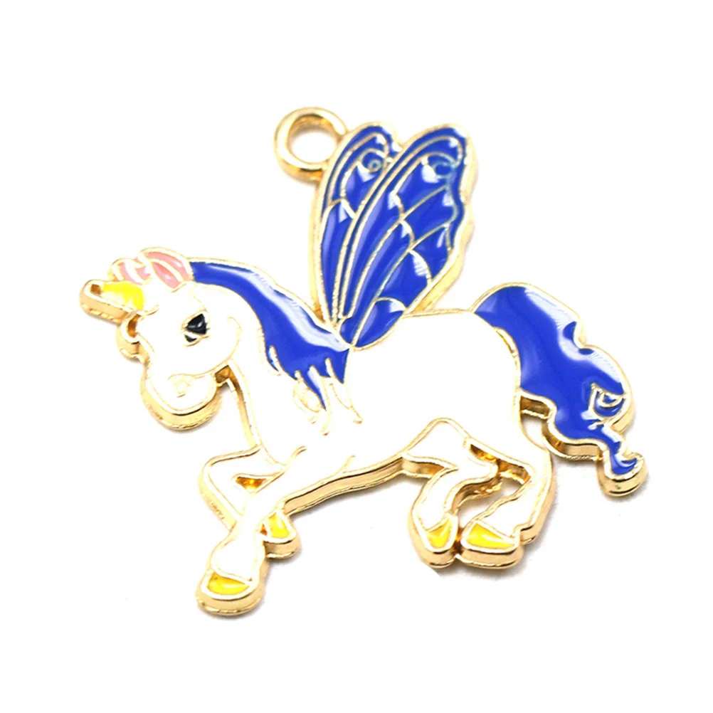 

10Pcs Unicorn Necklace Pendants Alloy DIY Jewelry Making Charms Fashion Bracelet Earrings Accessories Alloy Pendant Charm