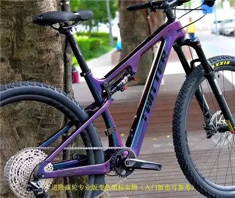트위터 오버로드 XT/M8100-12s AM 클래스 DH 듀얼 서스펜션 소프트테일 알루미늄 산악 자전거 유압 디스크 브레이크, 29*21cm 자전거