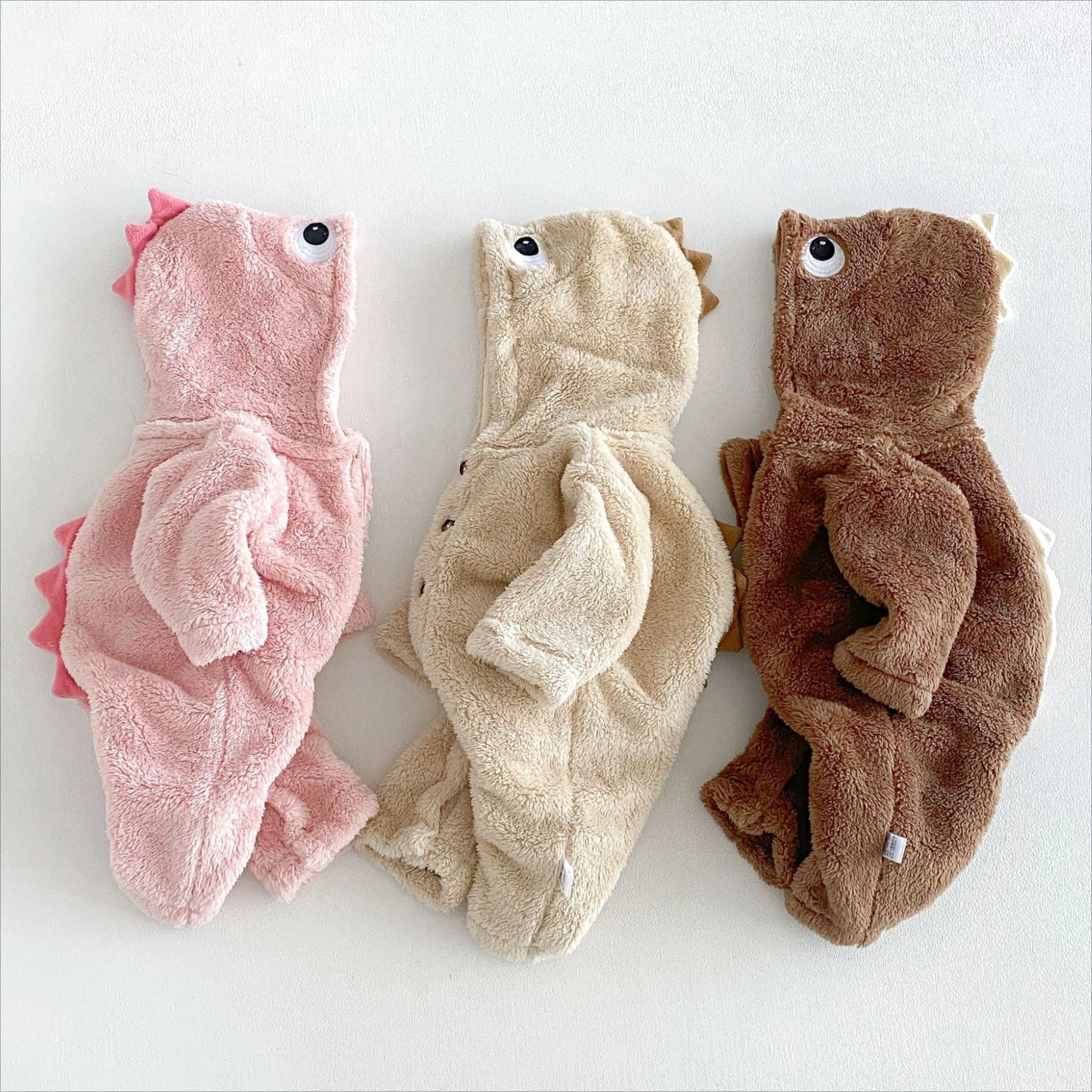 Onesie 2026 Autumn and Winter New Children's Clothing Korean Style Boys and Girls Fashion Cute Cartoon Hoodie Woolen Onesie