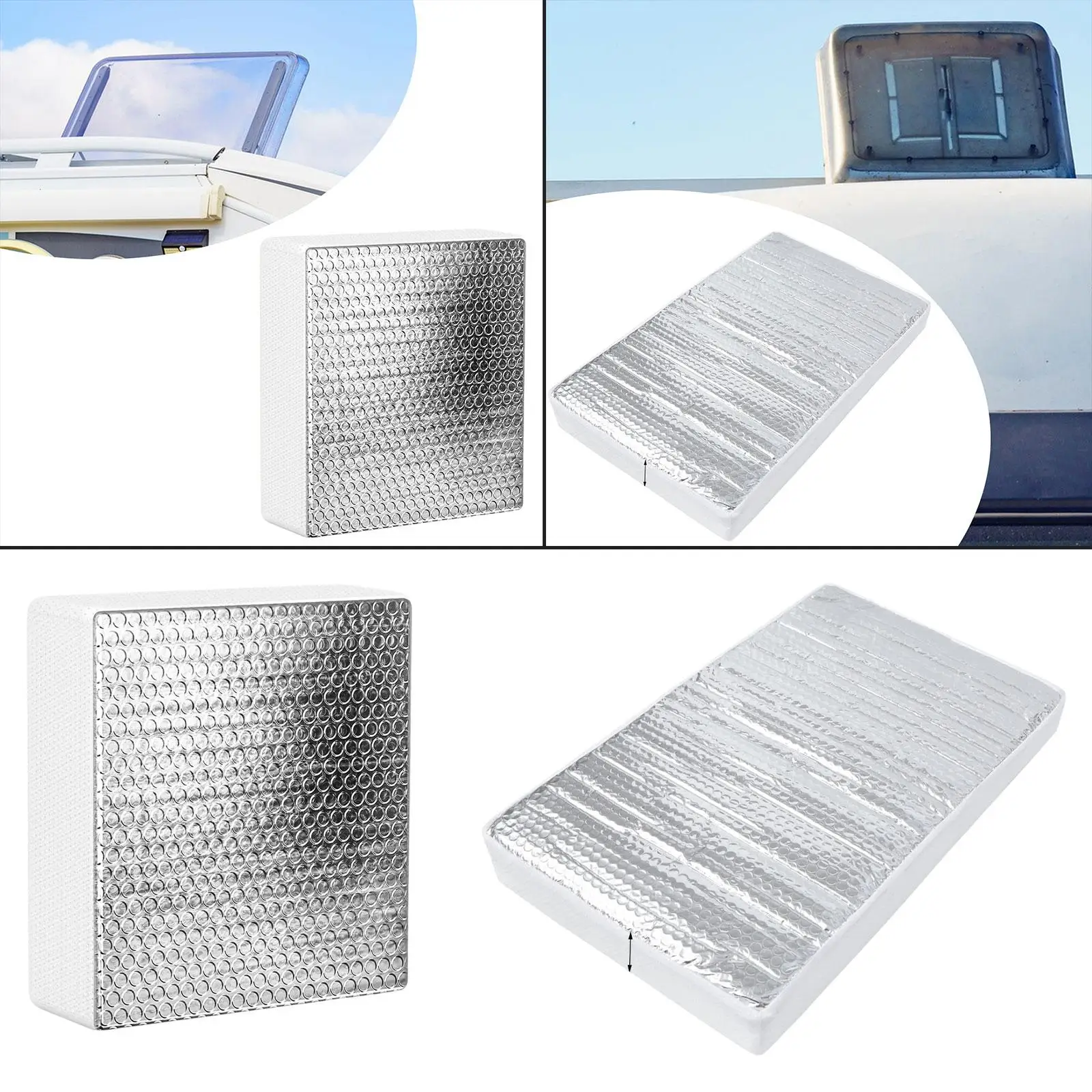 Insulator Ventilasi RV Performa Tinggi untuk Trailer Skylight Shade Skylight Bantal Meningkatkan Efisiensi A/C Penutup Skylight RV Anti Selip