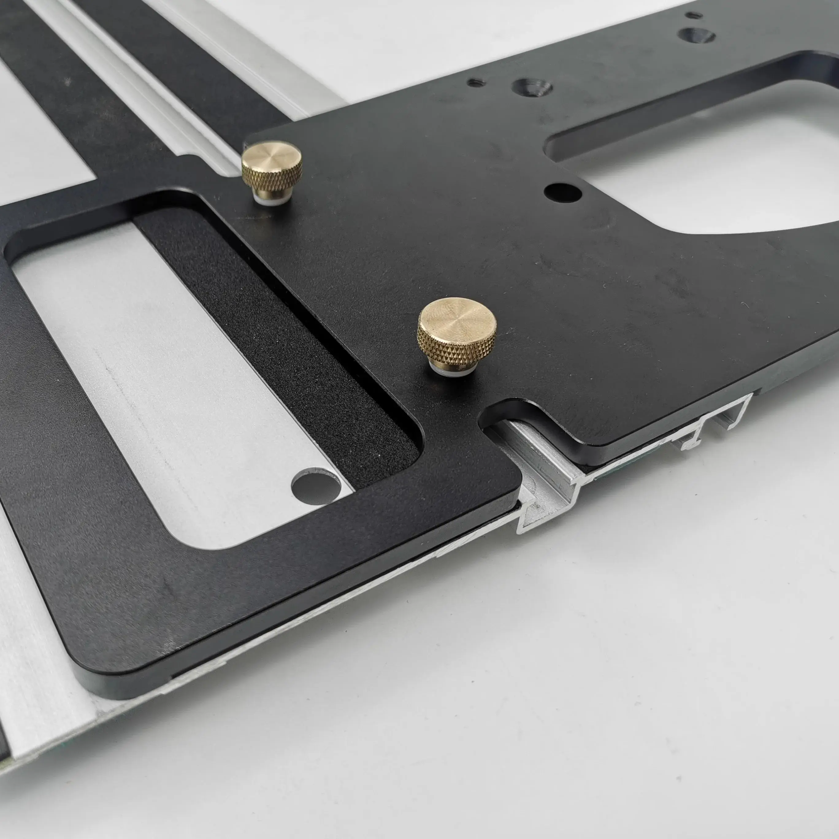 90° Angle Stop ,Woodworking Track Saw Square Guide Rail Clamp  for Festool and Makita Rails Right Angle Positioning Plate