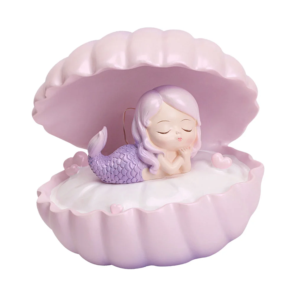 女の子のための人魚の星型LEDライト,シェルとパール,装飾的なナイトランプ,ナイトスタンド,花瓶,家庭とベッドサイド