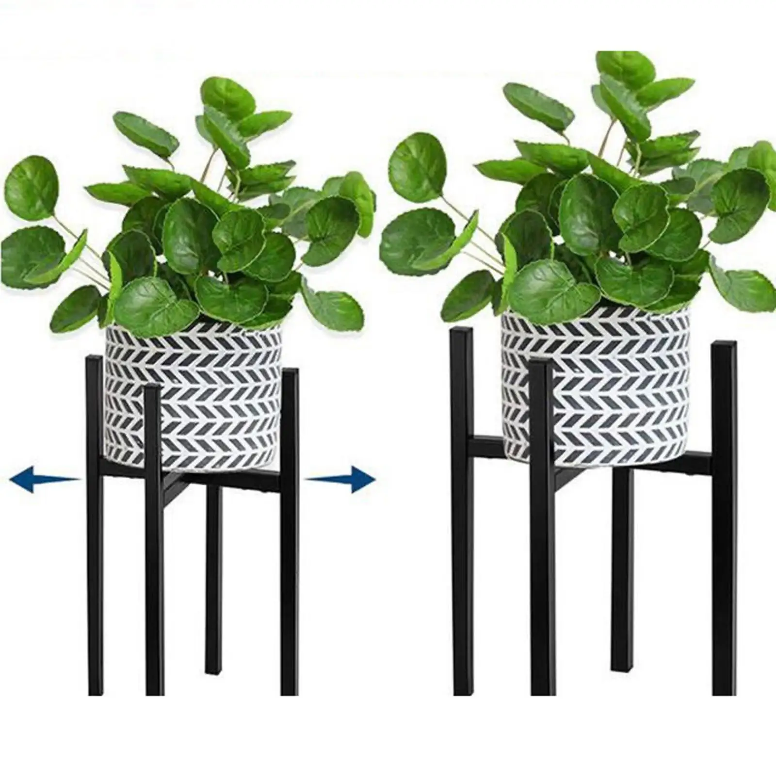 Adjustable Plants Stand Flower Pot Holder Anti- Telescopic Display Rack