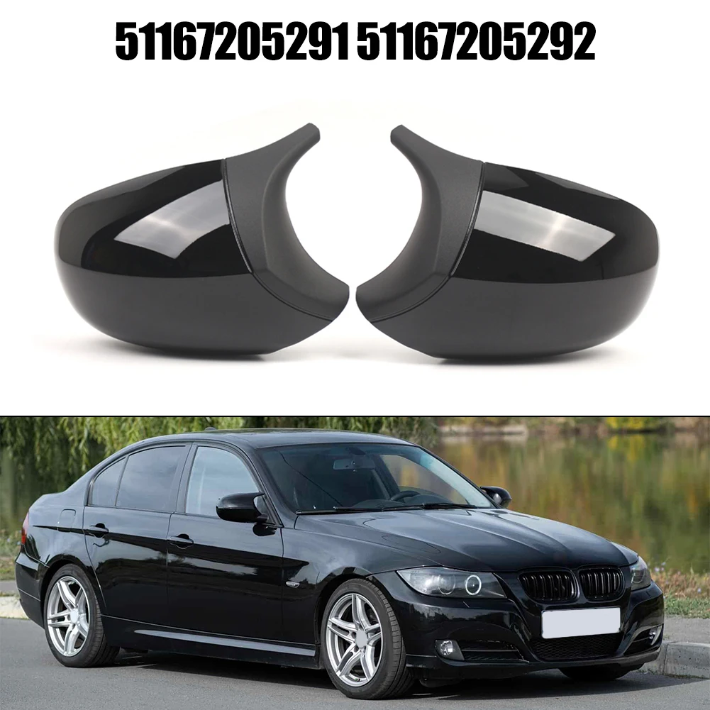 Mirror Cover Cap Black Color Gloss Black Cap Easy Installation OEM Fitment Practical Accessory Car Accessories