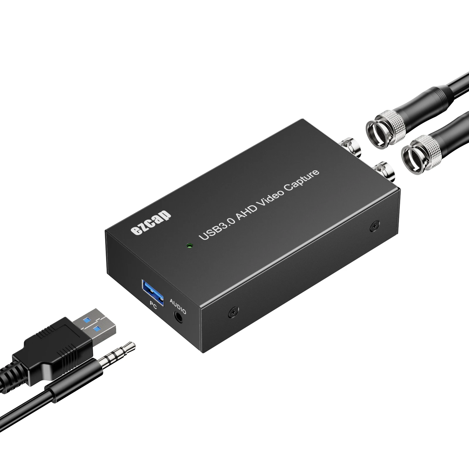 Ezcap267P BNC AHD To USB3.0 Video Capture Card USB Video Grabber 3.5mm Audio Input for AHD CCTV Camera Record OBS Live Streaming