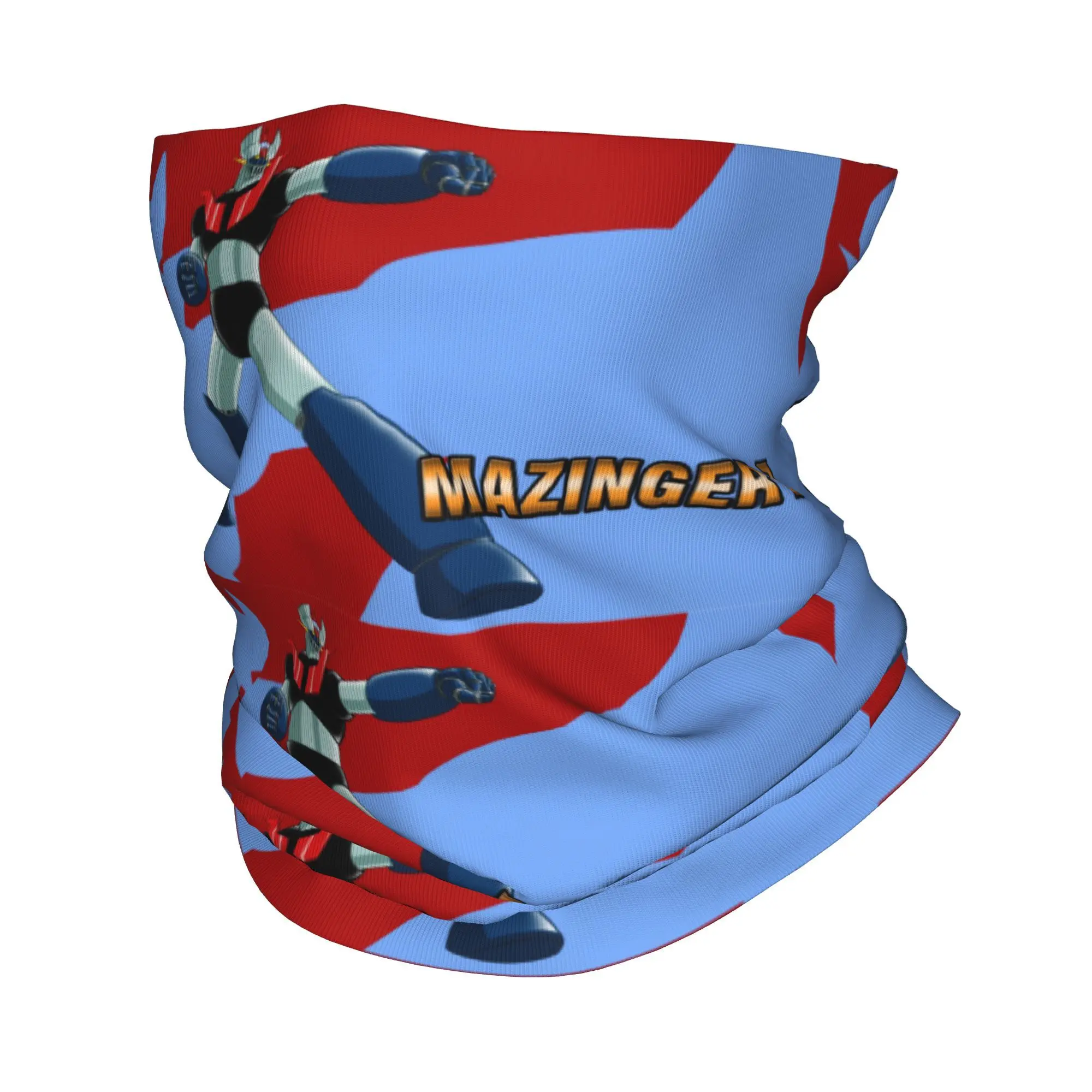 Custom Grendizer Pop Culture Cartoon Bandana Winter Neck Warmer Windproof Wrap Face Scarf for Hiking Mazingers Gaiter Headband