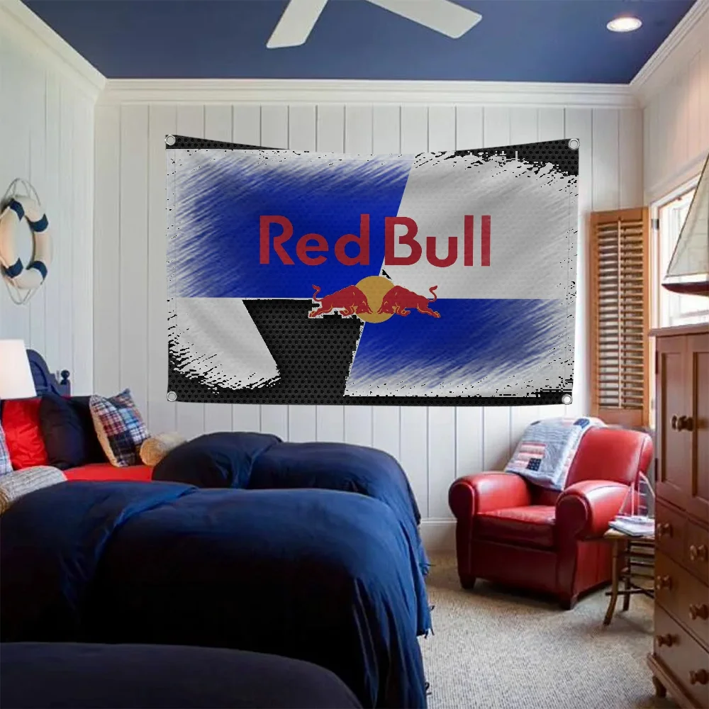 Double Penetration Flag Red Bull Home Decoration Custom Flag to Hang Flags for Bedrooms Fall Decor Outdoor Garden Tapestry