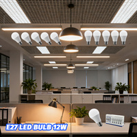 5PCS E27 Led Bulb Lamp 12W AC 220V 120V No Flicker Warm Light White Natural Lighting 3000K 6000K Bombilla for Bedroom