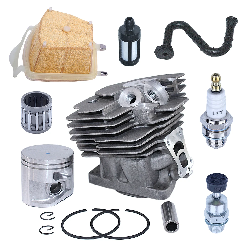 47mm Chainsaw Cylinder For Stihl MS362 MS362C Piston Ring Pin Circlip Kit Garden Part 1140 020 1200