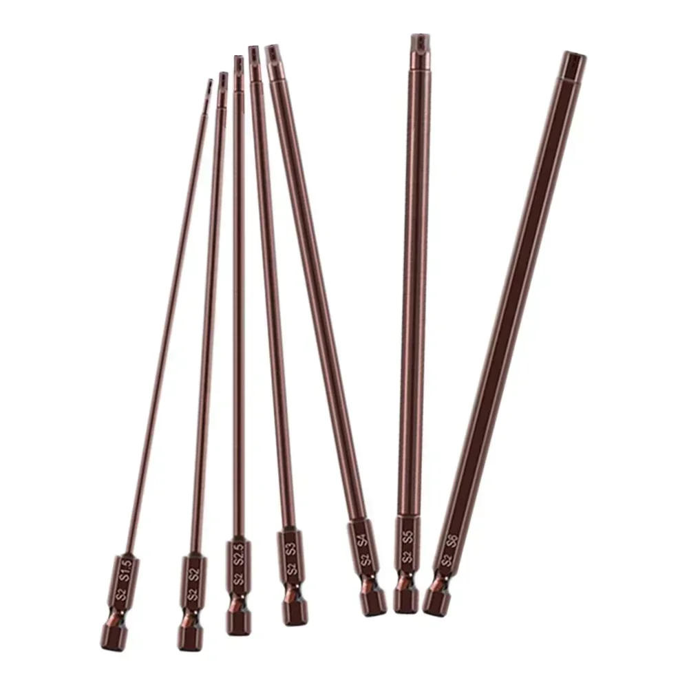 Imagem -02 - Hex Chave de Fenda Bits Liga Aço Magnético Hex Cabeça Chave de Fenda Bits Chave de Fenda Brocas Ferramenta Elétrica 1pc 150 mm