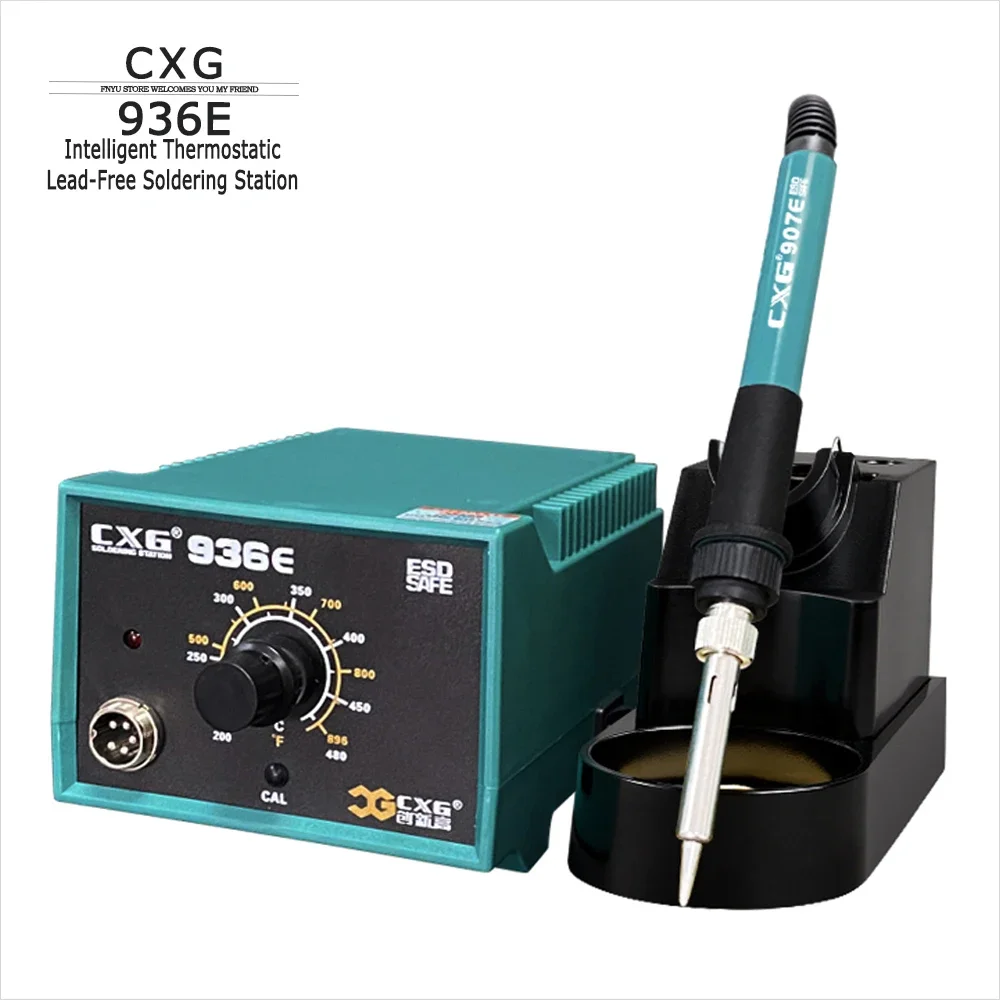 

CXG 936E Lead-free Soldering Station 60W Digital Display/Manual Adjustable Antistatic Soldering Iron Quick Reflow Welding Tool