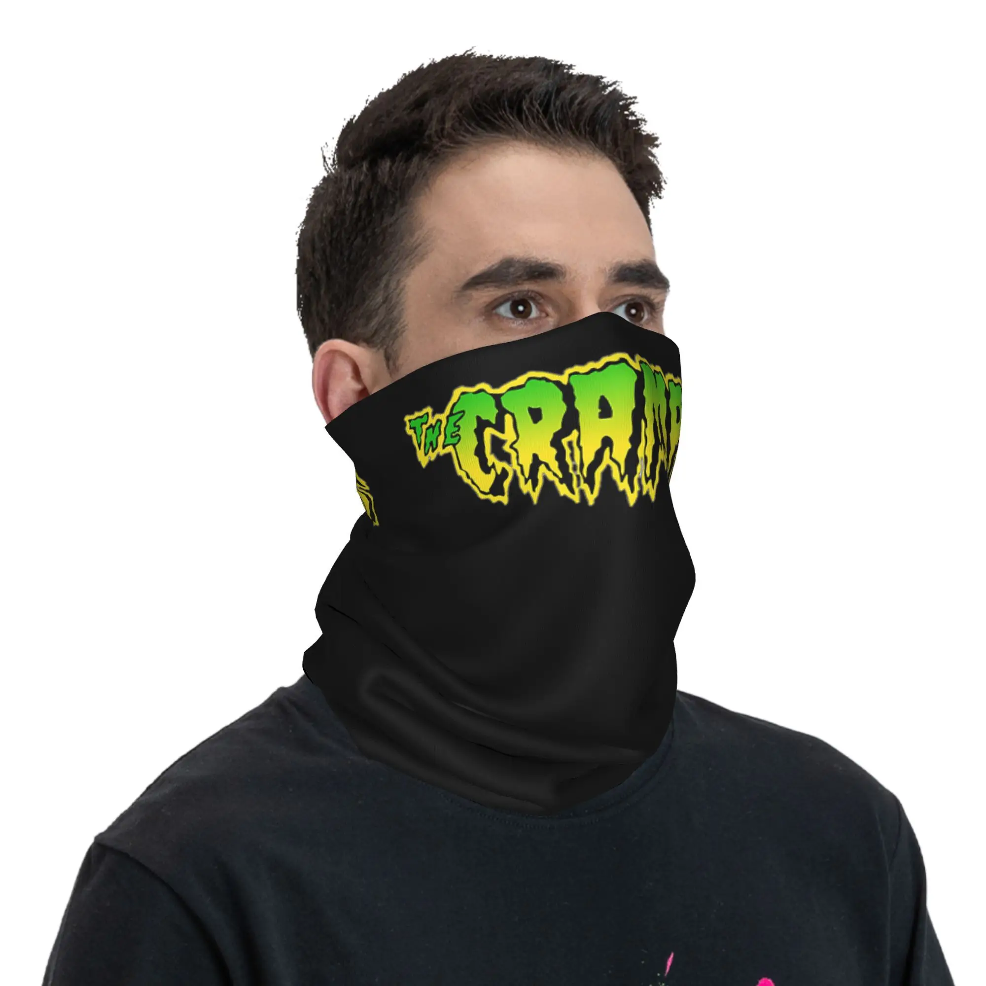 the cramps  Bandana Neck Gaiter Printed Mask Scarf Warm Cycling Scarf Running For Men Women Adult All Season