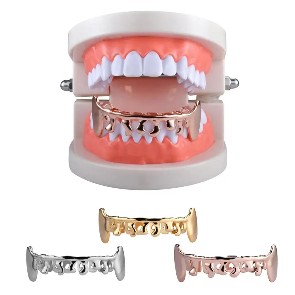 Copper 18k Gold Plated Fang Drip Grill Bottom Fangs Dripping Grills