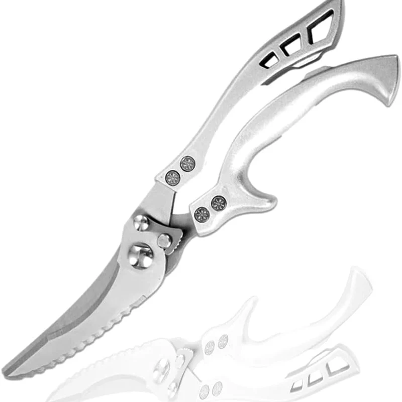 High Quality Multifunctional Kitchen Scissors Chicken Bone Scissors Fish Scale Scraper Bottle Opener Walnut Clip Kitchen Knife