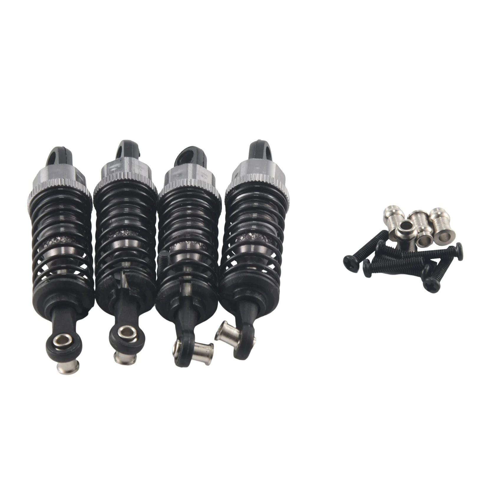 Amortiguador de aluminio para coche de control remoto WLtoys 1/18, piezas de repuesto ensamblado, 4 A949-55, A959, A979, K929, A959-B, A979B