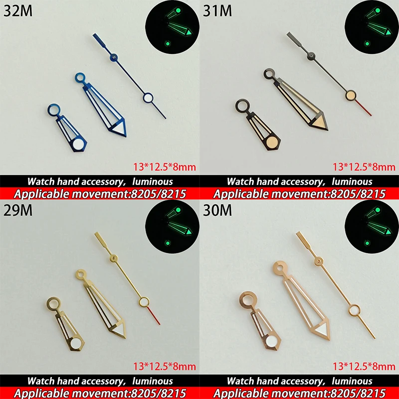 Accessori puntatore orologio luminosi per NH3/2836/2824/35/36 8205/8215 puntatore centrale macchina per parti di ricambio per riparazione orologi