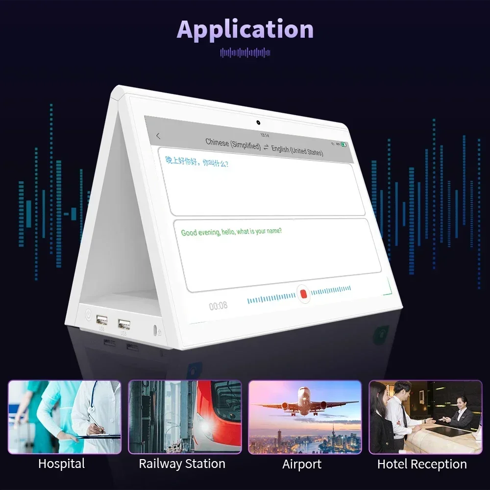 2026 Smart Voice Translator Double Smart Voice Machine 75 Online Photo Translation Double Screen Translator Device