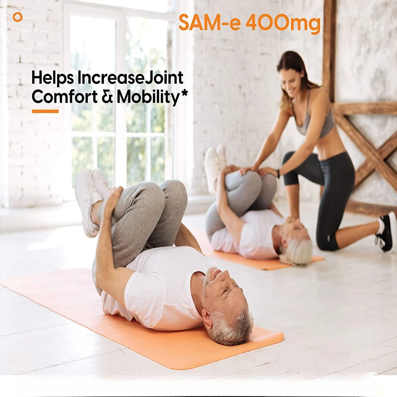 Sam-e S-Adenosylmethionine Supplement - Supports Mood Balance, Liver Health and Joint Health, Boosts Brain Function