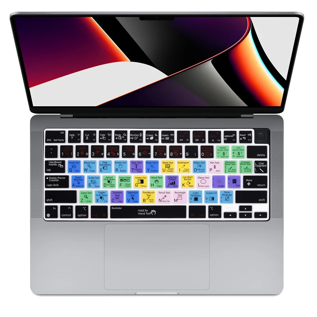 

Keyboard Cover US for MacBook Pro 14" A2442 A2779 2021 2023/MacBook Pro 16" A2780 A2485 2022 MacBook Air 13.6" 15" A2681 A2941