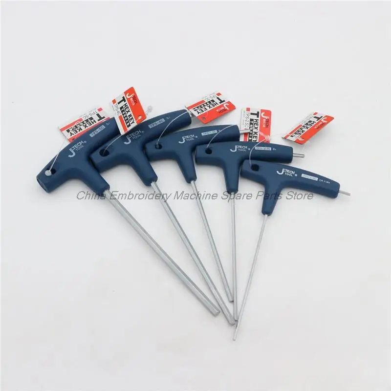 1PCS T-Type Allen Wrench 2mm 2.5mm 3mm 4mm 5mm Screwdriver for Tajima Barudan Swf Feiya Zsk Happy Domestic Computer Embroidery